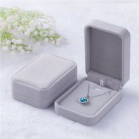 Basic Solid Color Flannel Fabric Jewelry Boxes main image 2