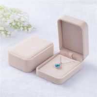 Basic Solid Color Flannel Fabric Jewelry Boxes main image 4