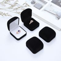Fashion Solid Color Flannel Earrings Packing Jewelry Box Wholesale main image 5