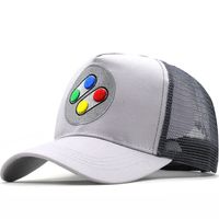 Gorra De Costura De Malla De Bordado De Botón Colorido Gamepad sku image 1