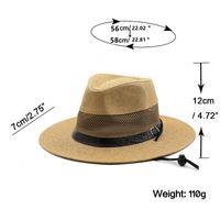 Straw Hollow Sun-shade Fedora Hat main image 6