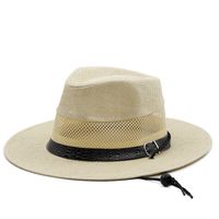 Paille Creux Soleil-ombre Fedora Chapeau sku image 4