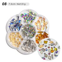 Flower Bow Tie Aurora Patch Bear Rhinestone Pearl Mixed Nail Decorative sku image 9