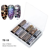 New Nail Beauty Supplies Transfer Decal Starry Sky Paper Tibetan Colorful Laser Nail Stickers sku image 30