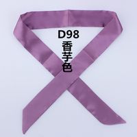 Fashion Solid Color Slender Narrow Small Silk Ribbon Decorative Scarf sku image 29