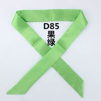 Fashion Solid Color Slender Narrow Small Silk Ribbon Decorative Scarf sku image 16
