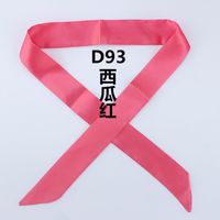 Fashion Solid Color Slender Narrow Small Silk Ribbon Decorative Scarf sku image 24