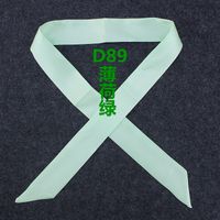 Fashion Solid Color Slender Narrow Small Silk Ribbon Decorative Scarf sku image 20