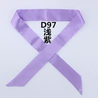 Fashion Solid Color Slender Narrow Small Silk Ribbon Decorative Scarf sku image 28