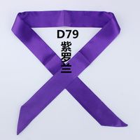 Fashion Solid Color Slender Narrow Small Silk Ribbon Decorative Scarf sku image 10