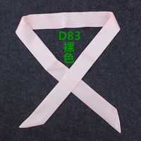 Fashion Solid Color Slender Narrow Small Silk Ribbon Decorative Scarf sku image 14