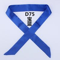 Fashion Solid Color Slender Narrow Small Silk Ribbon Decorative Scarf sku image 6