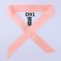 Fashion Solid Color Slender Narrow Small Silk Ribbon Decorative Scarf sku image 22