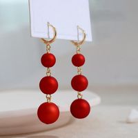 Ins Style Irregular Brass Inlay Artificial Pearls Women's Earrings main image 1