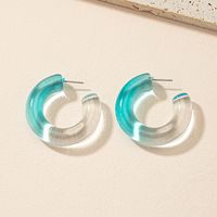 1 Piece Ins Style Fashion Simple Style C Shape No Inlaid Earrings main image 2