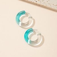 1 Piece Ins Style Fashion Simple Style C Shape No Inlaid Earrings main image 3