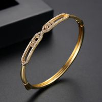 Jinse Répondre Bracelet Cuivre Incrusté Aaa Zircon Bracelet Japonais Et Coréen Style De Femmes Élégant Accessoires Cadeau Pour Les Amis sku image 4