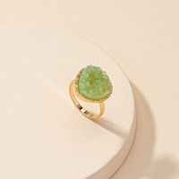 Fashion Style Crystal Bud Decor Synthetic Resin Ring main image 1
