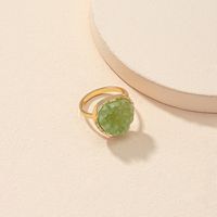 Fashion Style Crystal Bud Decor Synthetic Resin Ring main image 2