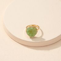 Fashion Style Crystal Bud Decor Synthetic Resin Ring main image 3