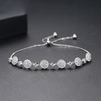 Fashion Simple Chain Round Pull Bracelet Nhtm145758 sku image 2