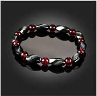 Fashion Hematite Gemstone Beaded New Hand-woven Magnet Bracelet main image 4