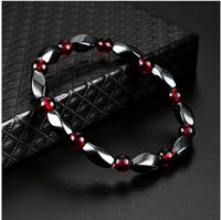 Fashion Hematite Gemstone Beaded New Hand-woven Magnet Bracelet main image 3