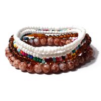 Mehrfarbige Perlen Aus Acryl, Mehr Schicht Iges Damen Armband Im Böhmischen Stil sku image 5