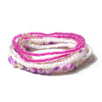 Mehrfarbige Perlen Aus Acryl, Mehr Schicht Iges Damen Armband Im Böhmischen Stil sku image 4