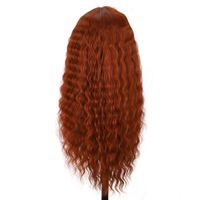 Fashion Synthetic Curly Long Wavy Mannequin Head Lace Women Orange Lace Wig main image 3