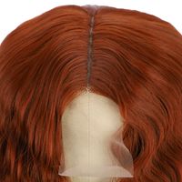 Fashion Synthetic Curly Long Wavy Mannequin Head Lace Women Orange Lace Wig main image 6