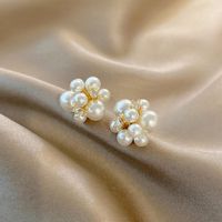 Pendientes De Broche De Cobre Con Circonita Y Diamantes De Imitación De Perlas De Moda Para Mujer main image 2
