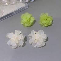 Sweet Resin Flower Ear Studs Daily Stud Earrings As Picture main image 3