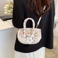 New Fashion Flowerone-shoulder Birkin Solid Color Crossbody Bag main image 3