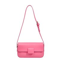 2022 New Fashion Summer  Messenger Solid Color Shoulder Underarm Small Square Bag sku image 3