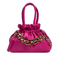 2022 New Fashion Pleated Drawstring Handbag Chain Clouds One-shoulder Crossboby Bag sku image 8