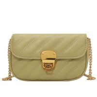 New Fashion Solid Color Rhombus Chain Crossbody Simple Shoulder Messenger Bag sku image 2