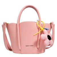 Neue Candy Farbe Lychee Muster Tragbare Eimer Schulter Tasche sku image 5