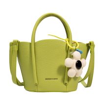 Neue Candy Farbe Lychee Muster Tragbare Eimer Schulter Tasche sku image 3