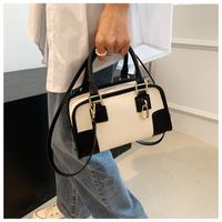 Fashion Contrast Color Stitching Portable Square Messenger Bag main image 1