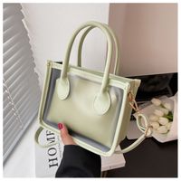 Fashionable Transparent Jelly One-shoulder Portable Small Square Bag main image 1