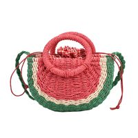 Strand Urlaub Crossbody Schulter Woven Große Kapazität Handtasche main image 4