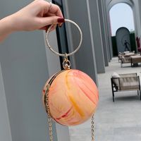 2022 Modische Handtasche Ball Acryl Mini Schulter Crossbody Kette Frauen Tasche main image 5
