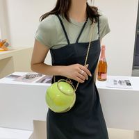 2022 Fashionable Handbag Ball Acrylic Mini Shoulder Crossbody Chain Women's Bag sku image 4