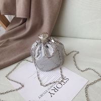 Fashion Women Aluminum Jar Bucket Kettle Japanese Sequins Bucket Bag main image 4