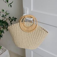 Fashion Straw Woven Women's 2022 New Summer Portable Basket Bag main image 6