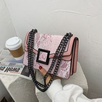 Women Fashion New Color Small Square Snake Pattern Chain Crossbody Shoulder Bag main image 2
