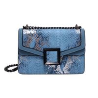 Women Fashion New Color Small Square Snake Pattern Chain Crossbody Shoulder Bag sku image 3