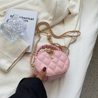 Diamond Embroidery Thread Summer New Messenger Small Round Bag sku image 8