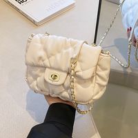 Summer Women 2022 New Chain Crossbody Pleated Small Square Bag main image 4